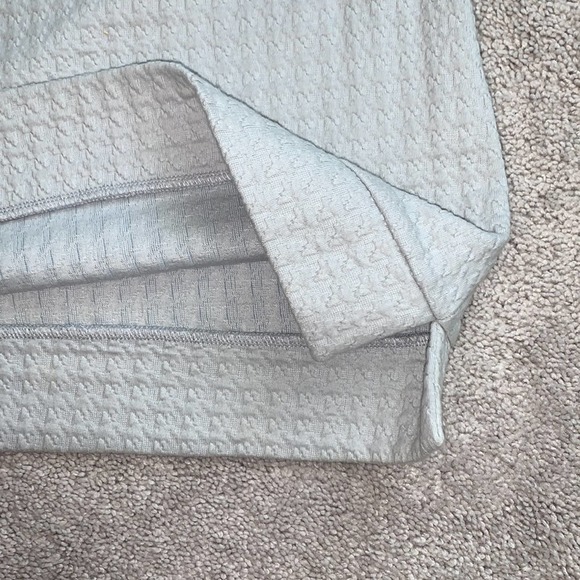 KAARI blue Tunic Sweater Dress with Ruffle Sleeves Sz M - Picture 6 of 7